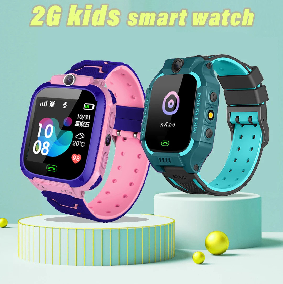 Smartwatch Digital Watches For Kid Girl - Q12 Kids Smart Watch 2G SOS