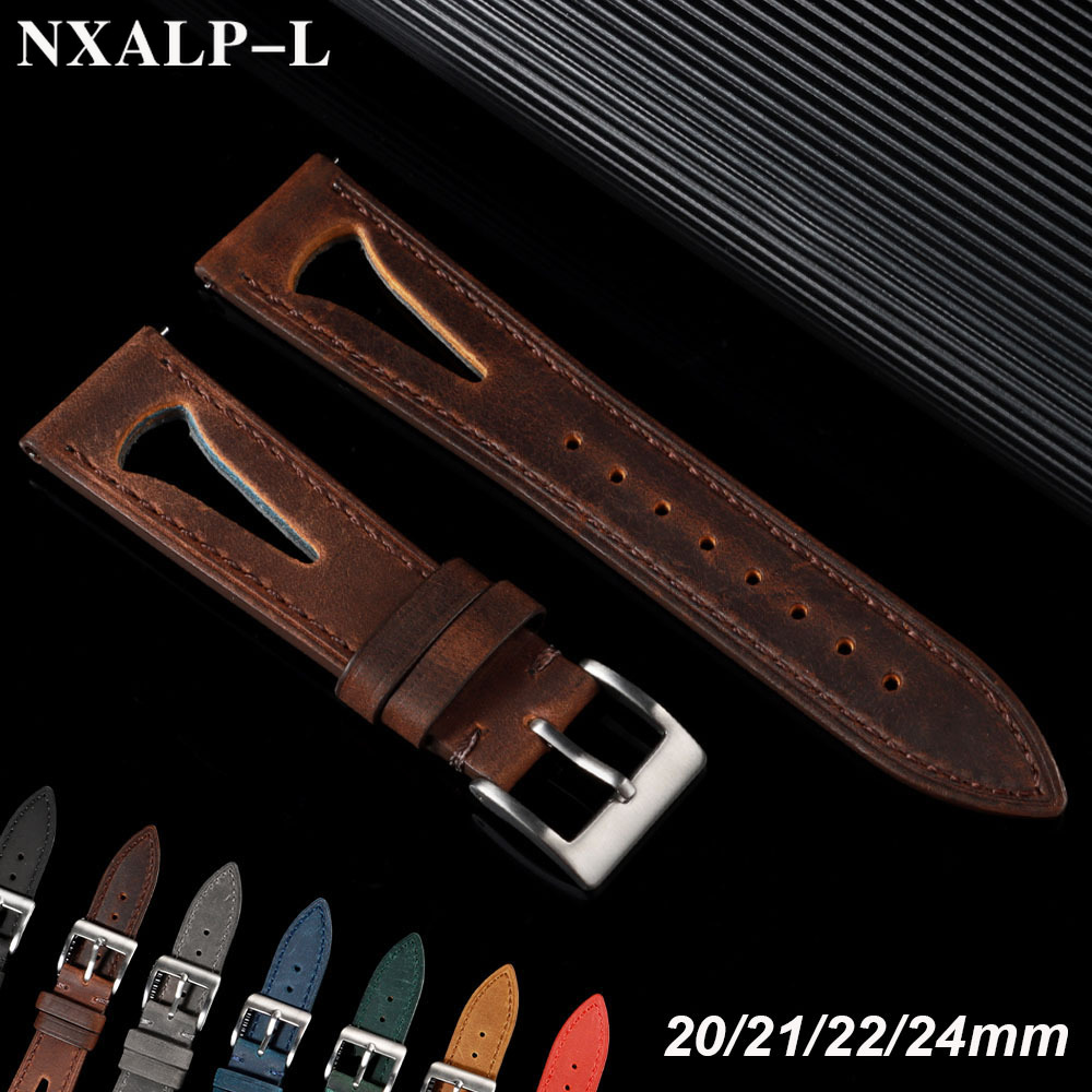 Omega Watches Smartwatch - Cowhide Watch Band 20mm 21mm 22mm