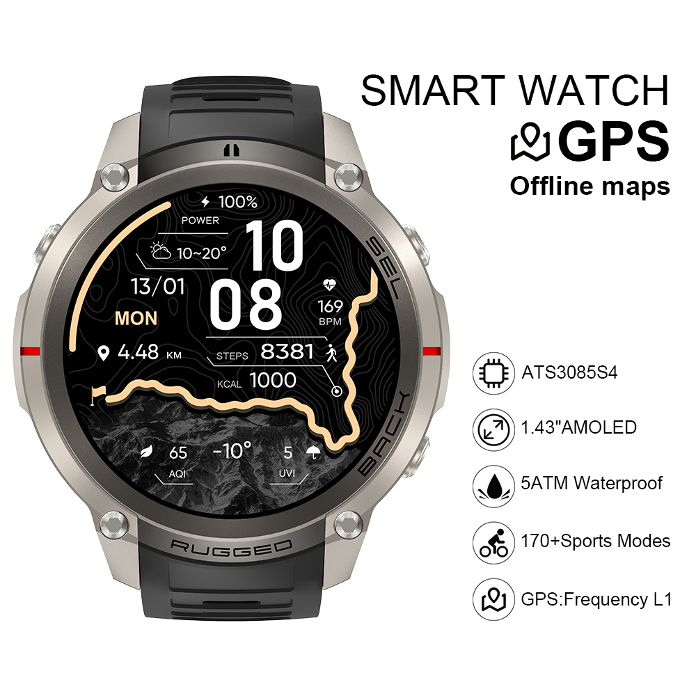 Smartwatch Watches Smart - 2026 DM59 Smart Watch Offline Map