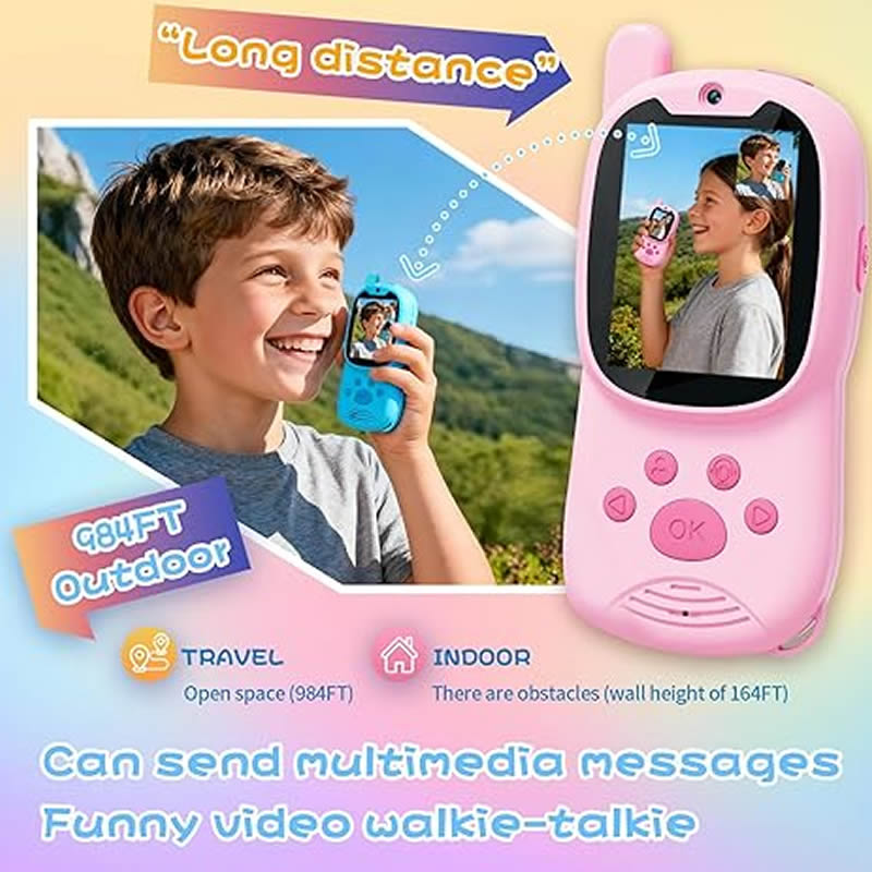 Walkie Talkies Cute 2Pack Rech - đánh giá và giá Smartwatch Watches For Kid Girl