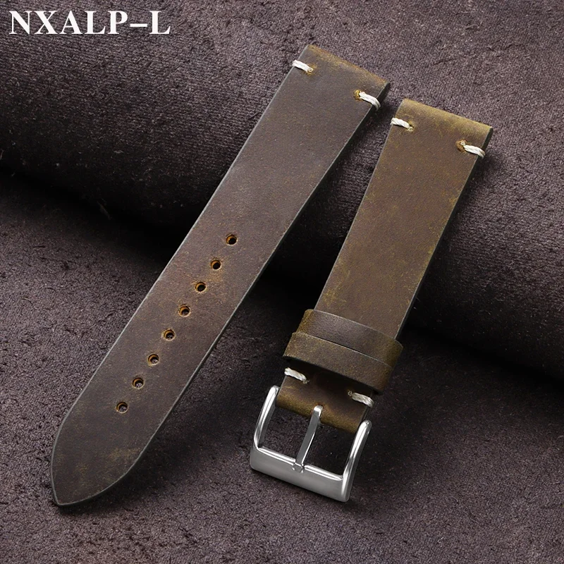 Vintage Oil Wax Leather Watch  - đánh giá và giá Omega Watches Smartwatch
