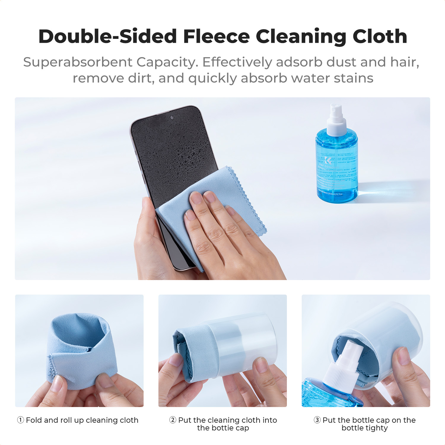K&F CONCEPT 200ML Screen Clean - đánh giá và giá Watch Polishing Cloth