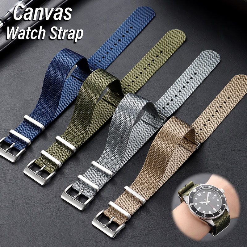Canvas Nylon Watch Band 18mm 2 - đánh giá và giá Omega Watches Smartwatch