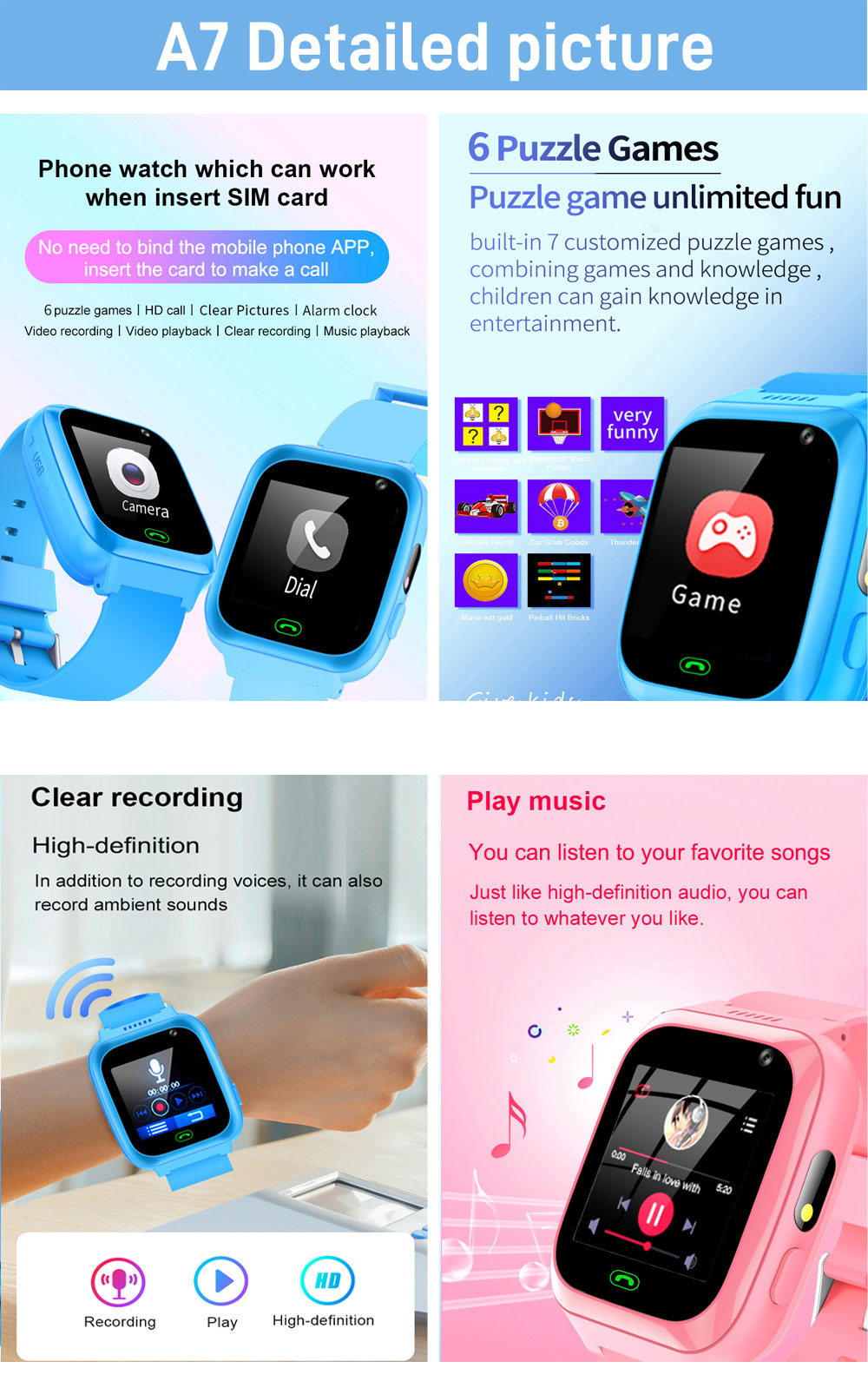 2G 4G Kids Smart Watch Phone G - đánh giá và giá Smartwatch Watches For Kid Girl