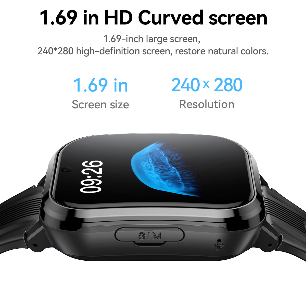 HOCO Y108 1.69inch HD LCD Curv - đánh giá và giá Smartwatch Watches For Kids With Gps